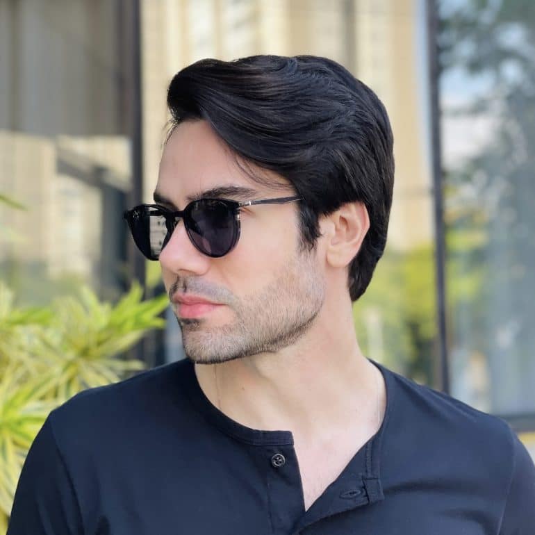 safine com br oculos 2 em 1 clip on masculino redondo cinza otto 2 0 8