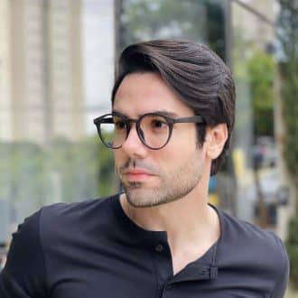 safine com br oculos 2 em 1 clip on masculino redondo grafite enzo 5