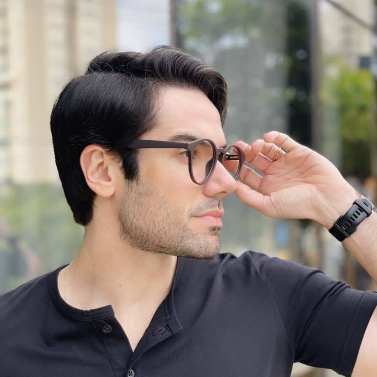 safine com br oculos 2 em 1 clip on masculino redondo marrom enzo 4