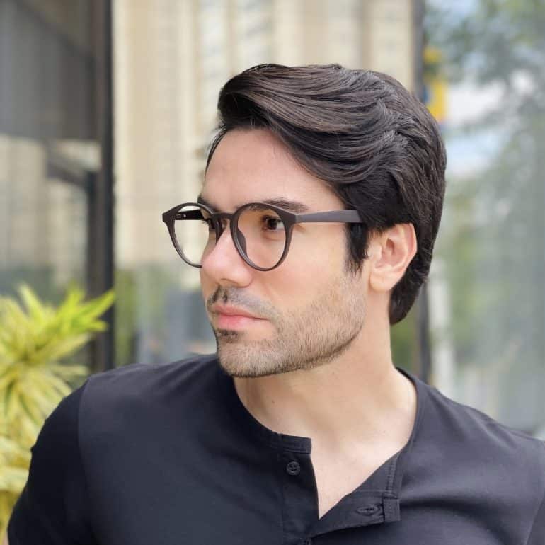 safine com br oculos 2 em 1 clip on masculino redondo marrom enzo 5