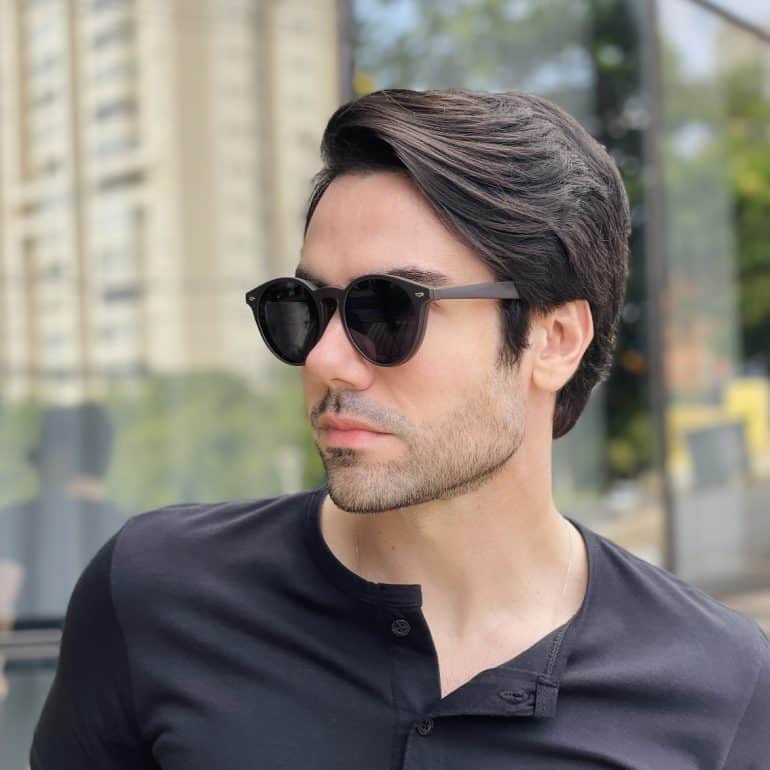safine com br oculos 2 em 1 clip on masculino redondo marrom enzo 8