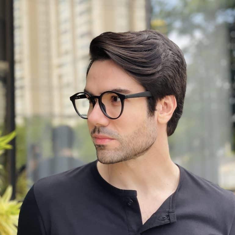 safine com br oculos 2 em 1 clip on masculino redondo preto enzo 5