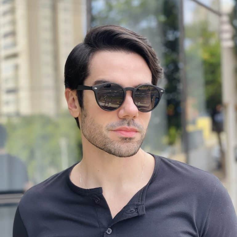 safine com br oculos 2 em 1 clip on masculino redondo preto enzo 6
