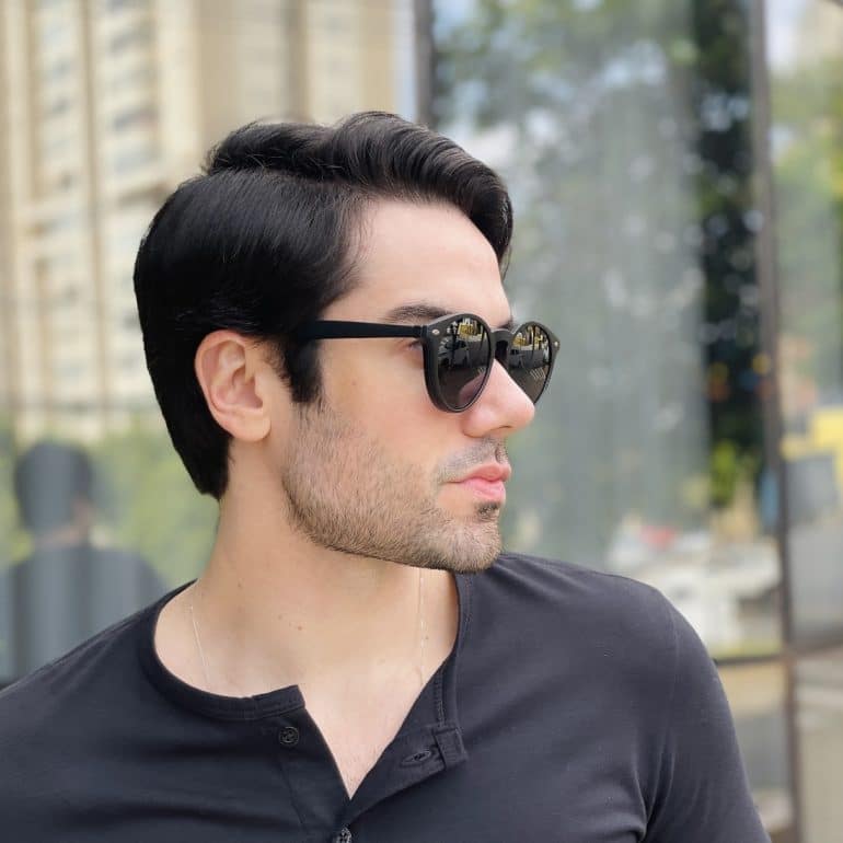 safine com br oculos 2 em 1 clip on masculino redondo preto enzo 7