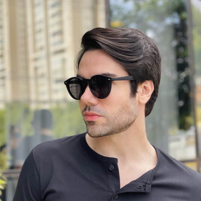 safine com br oculos 2 em 1 clip on masculino redondo preto enzo 8