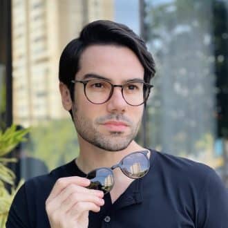 safine com br oculos 2 em 1 clip on masculino redondo tartaruga otto 1