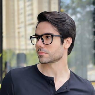safine com br oculos 2 em 1 clip on masculino retangular preto e azul felippe 2 0 3