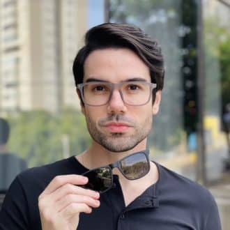 safine com br oculos 2 em 1 clip on masculino retangular preto e cinza felippe 2 0