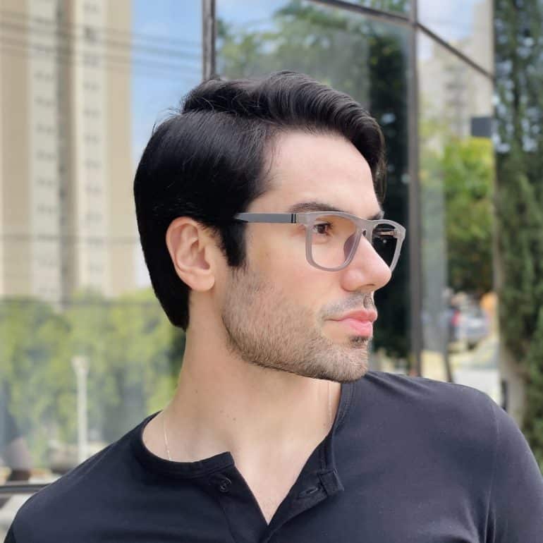 safine com br oculos 2 em 1 clip on masculino retangular preto e cinza felippe 2 0 4