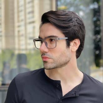 safine com br oculos 2 em 1 clip on masculino retangular preto e cinza felippe 2 0 5
