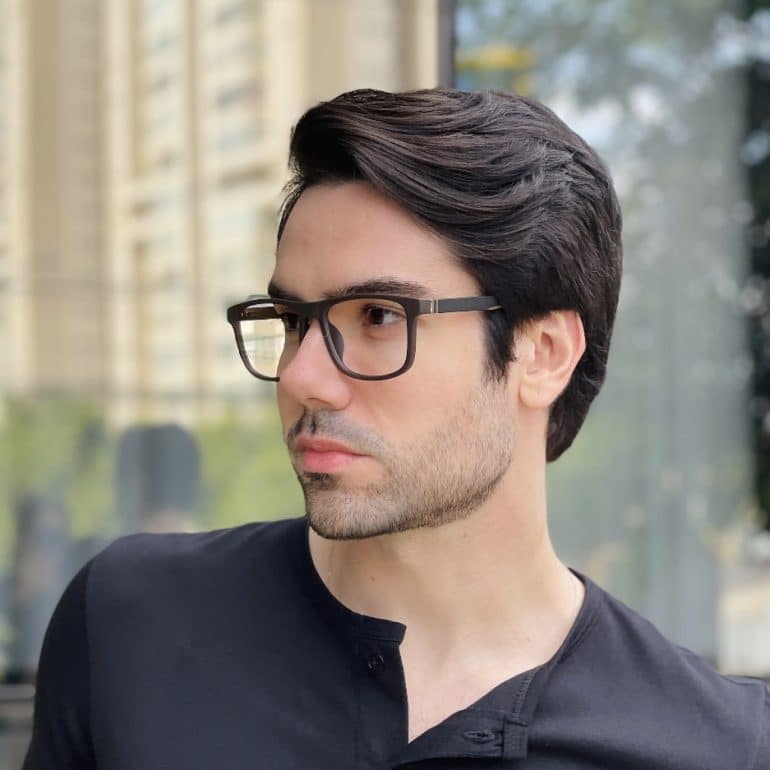 safine com br oculos 2 em 1 clip on masculino retangular preto e marrom felippe 3