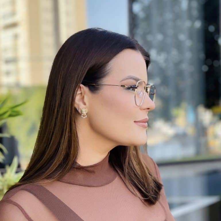 safine com br oculos 2 em 1 hexagonal dourado e marrom 4