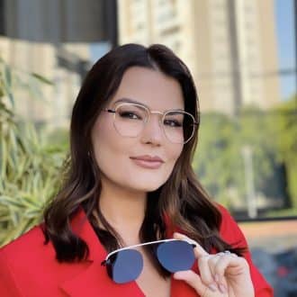 safine com br oculos 2 em 1 hexagonal dourado e preto