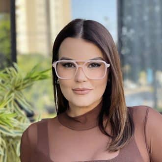 safine com br oculos de grau feminino aviador bege eloa 2