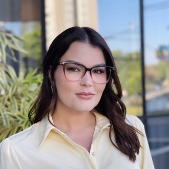 safine com br oculos de grau feminino quadrado marrom degrade clara 3