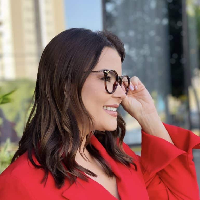 safine com br oculos de grau feminino quadrado tartaruga manuela 3