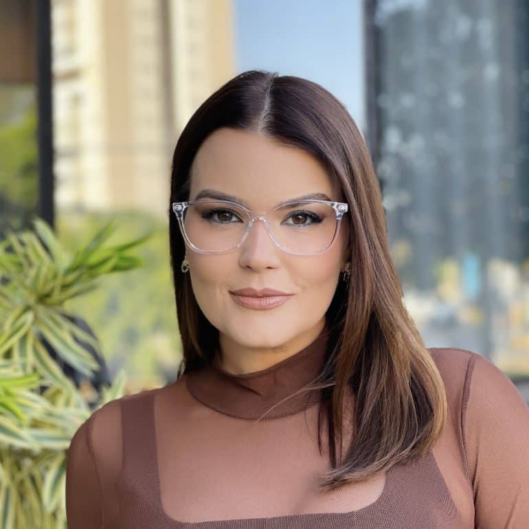 safine com br oculos de grau feminino quadrado transparente manuela 4