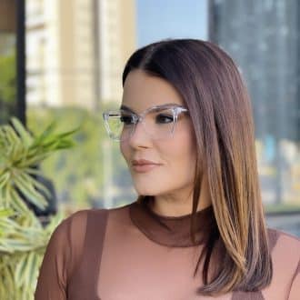 safine com br oculos de grau feminino quadrado transparente manuela 5