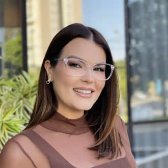 safine com br oculos de grau feminino quadrado transparente manuela 7
