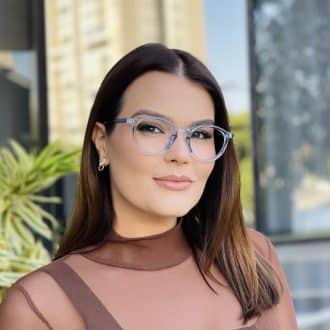 safine com br oculos de grau feminino redondo azul maite