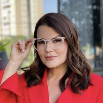 safine com br oculos de grau feminino redondo bege cecilia 1