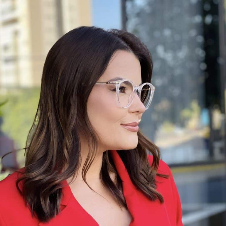 safine com br oculos de grau feminino redondo bege cecilia 2