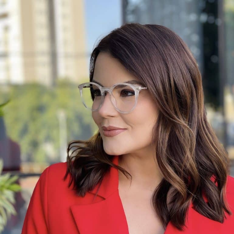 safine com br oculos de grau feminino redondo bege cecilia 3