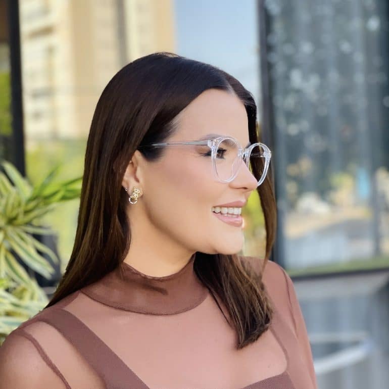 safine com br oculos de grau feminino redondo transparente laura 2