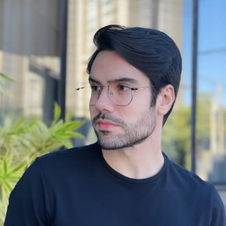 safine com br oculos de grau masculino hexagonal grafite willian 3