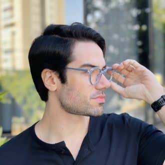 safine com br oculos de grau masculino redondo azul cristiano 2