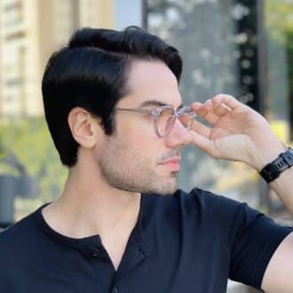 safine com br oculos de grau masculino redondo cinza cristiano 2