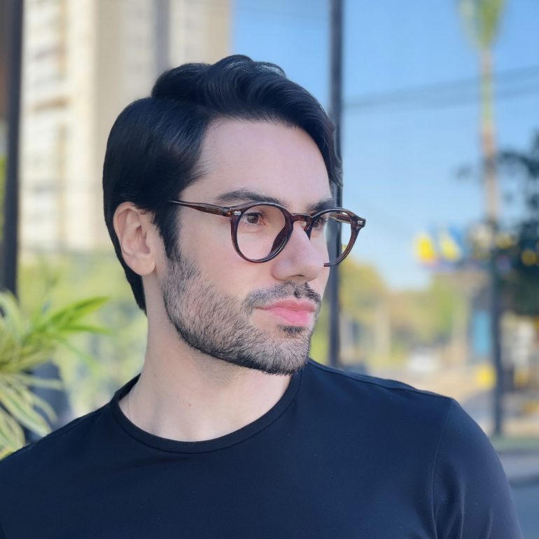 safine com br oculos de grau masculino redondo marrom elias 2 0 2