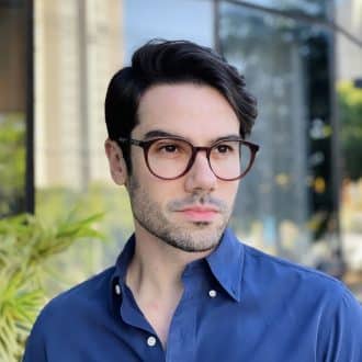 safine com br oculos de grau masculino redondo marrom lucas 2