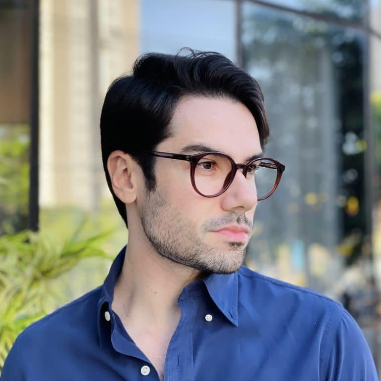 safine com br oculos de grau masculino redondo marrom lucas 3