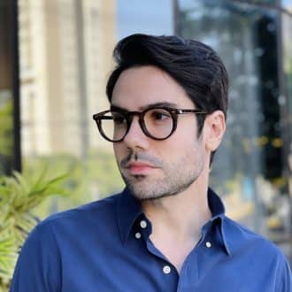 safine com br oculos de grau masculino redondo marrom marlon 2 0 3