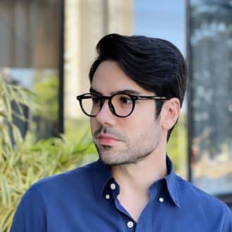 safine com br oculos de grau masculino redondo preto eduardo 2 0 3