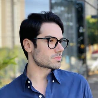 safine com br oculos de grau masculino redondo preto lucas 2