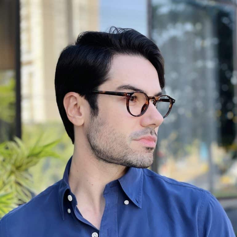 safine com br oculos de grau masculino redondo tartaruga eduardo 2 0 3