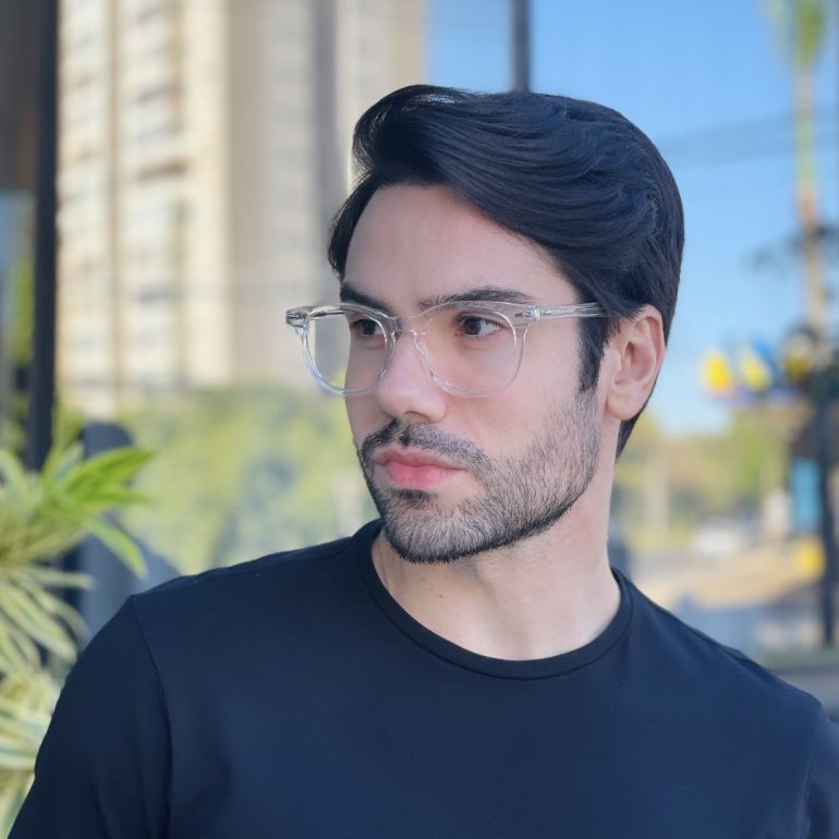 safine com br oculos de grau masculino redondo transparente julio 2 0 3