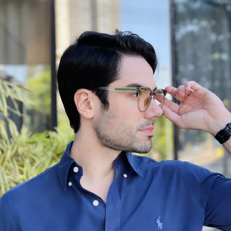 safine com br oculos de grau masculino redondo verde felippe 2