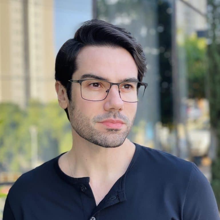 safine com br oculos de grau masculino retangular preto cesar 5