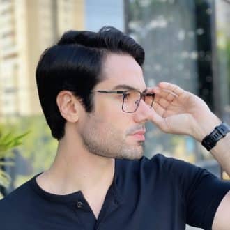 safine com br oculos de grau masculino retangular preto cesar 6