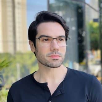 safine com br oculos de grau masculino retangular preto e prata cesar 1