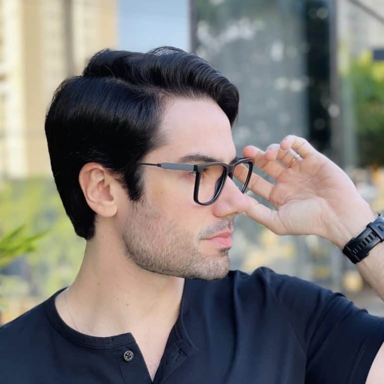 safine com br oculos de grau masculino retangular preto ricardo 2