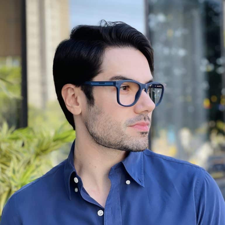 safine com br oculos de grau quadrado azul yan 2 0 2