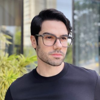 safine com br oculos de grau quadrado cinza joaquim 2 0 1