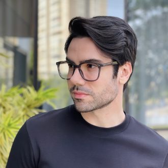 safine com br oculos de grau quadrado cinza joaquim 2 0 3