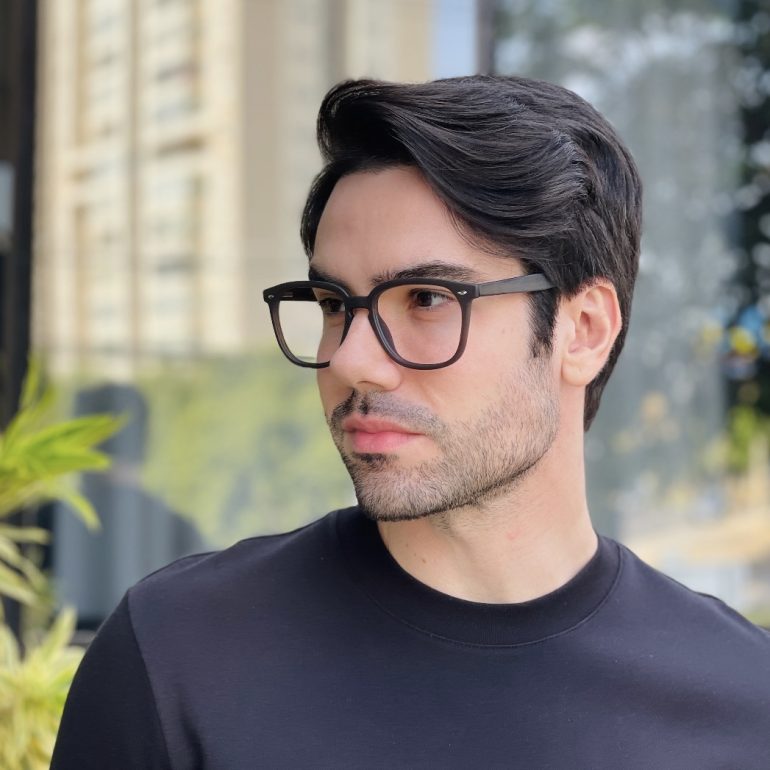 safine com br oculos de grau quadrado marrom joaquim 2 0 3