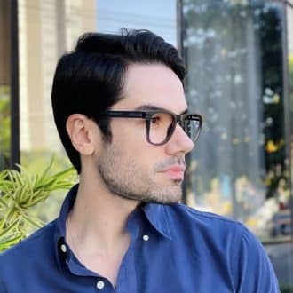 safine com br oculos de grau quadrado preto degrade yan 2 0 2