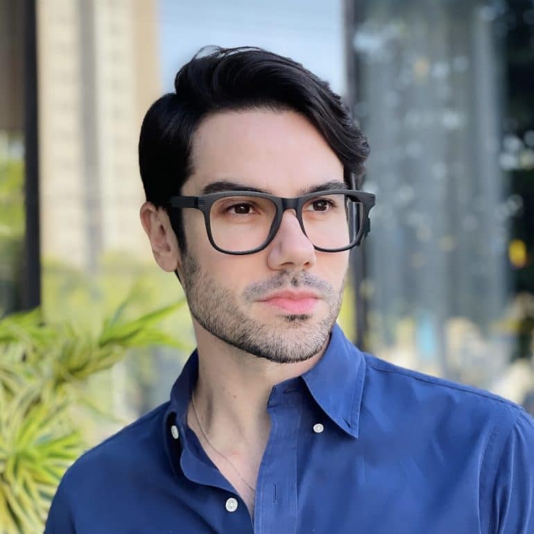 safine com br oculos de grau quadrado preto e cinza yan 2 0 1